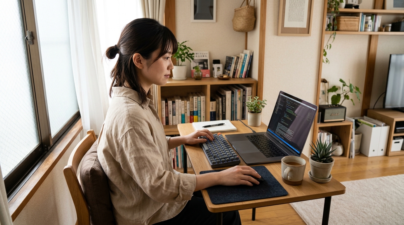 コンパクトキーボードとフルサイズキーボードのサイズ比較