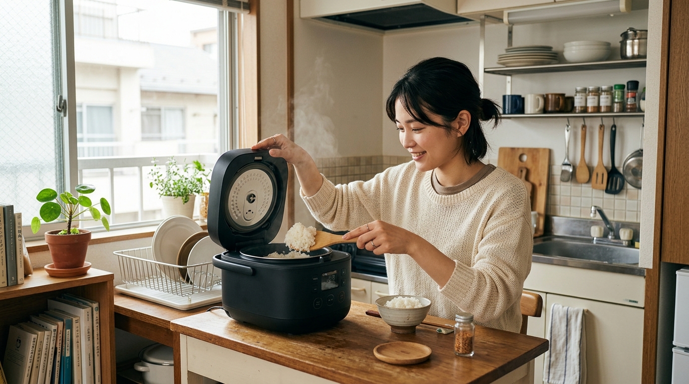 パックご飯と自炊した白米のコスト比較イメージ