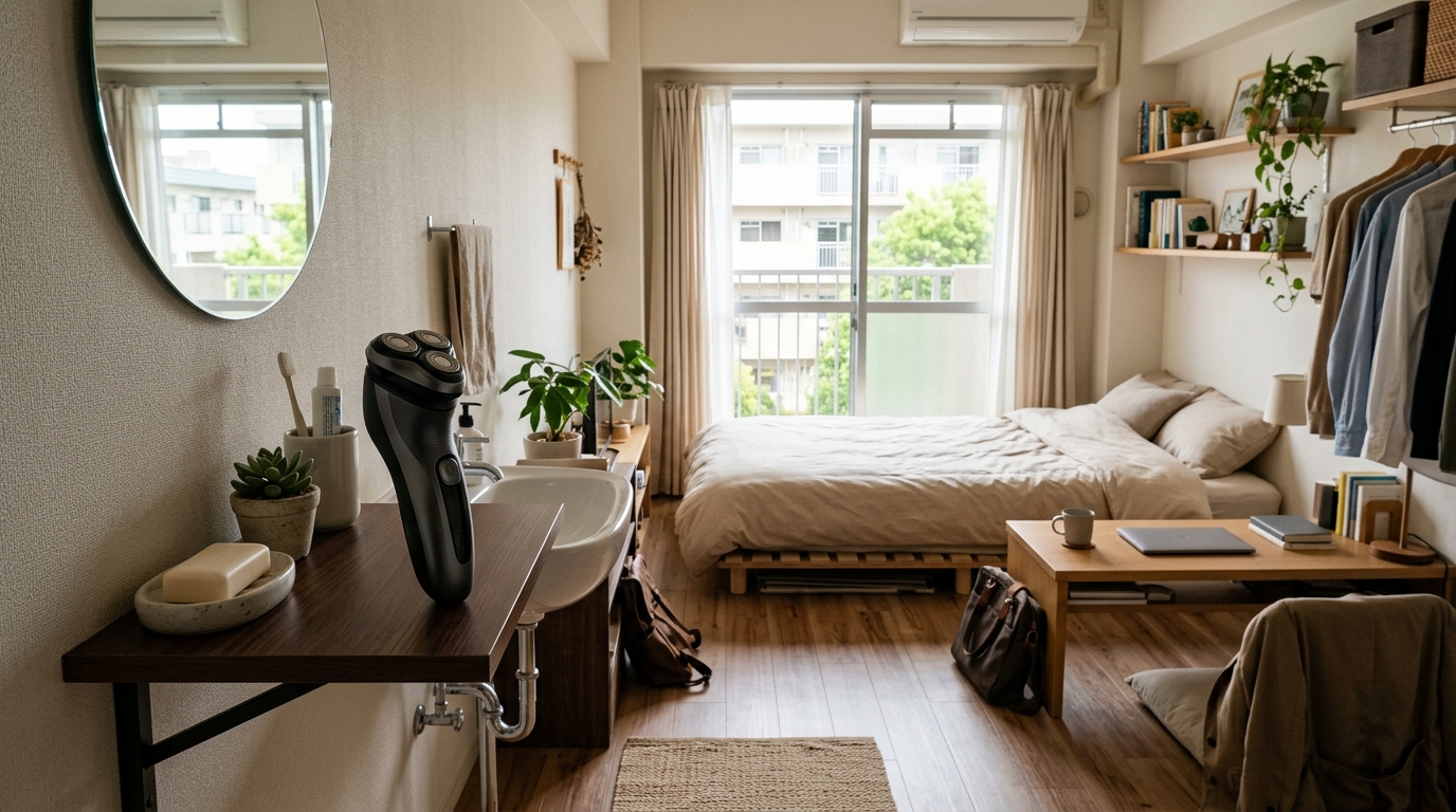 一人暮らし向けおすすめ電気シェーバー3製品の並び比較