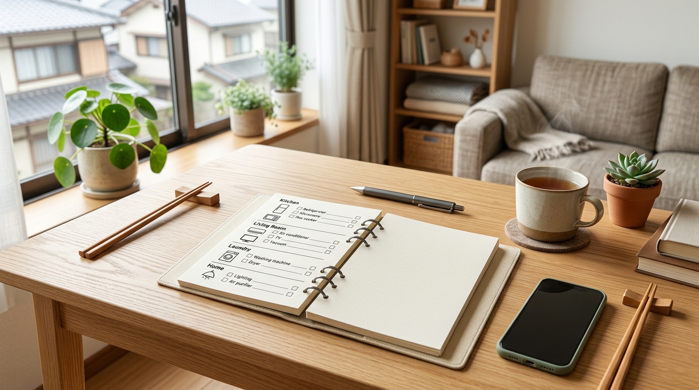 収納できない大きなホットプレートに困る一人暮らしの様子