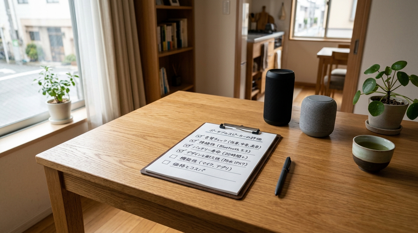 イヤホンを外してスピーカーでリラックスする一人暮らしの様子